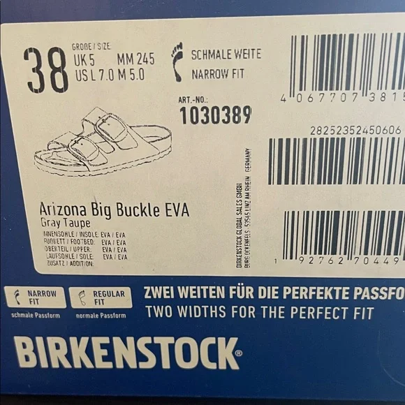 Birkenstock Arizona Sandals in Gray Taupe - Picture 2 of 4